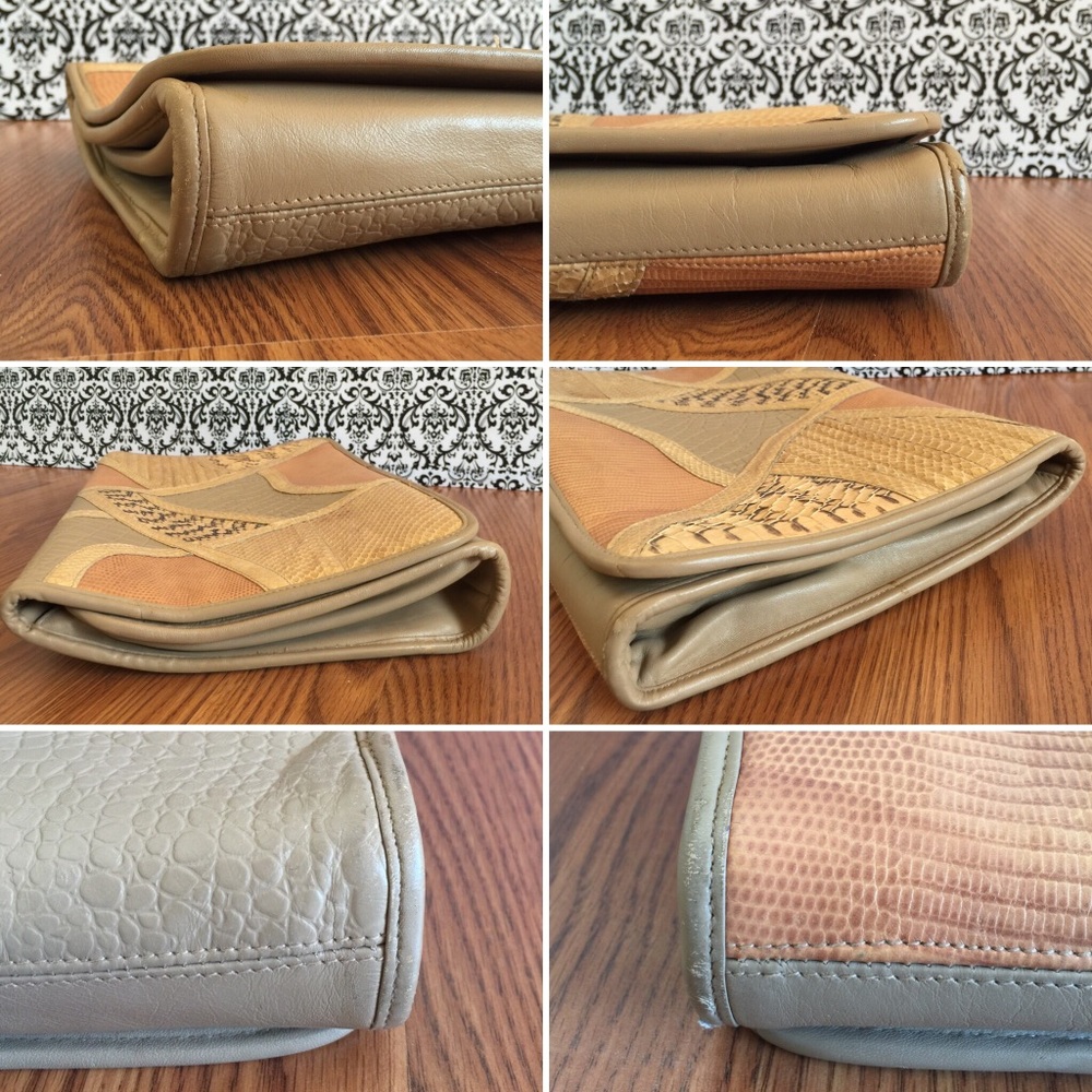 Danielle Nicole • Retro Oversized Leather Clutch - Picture 3 of 8